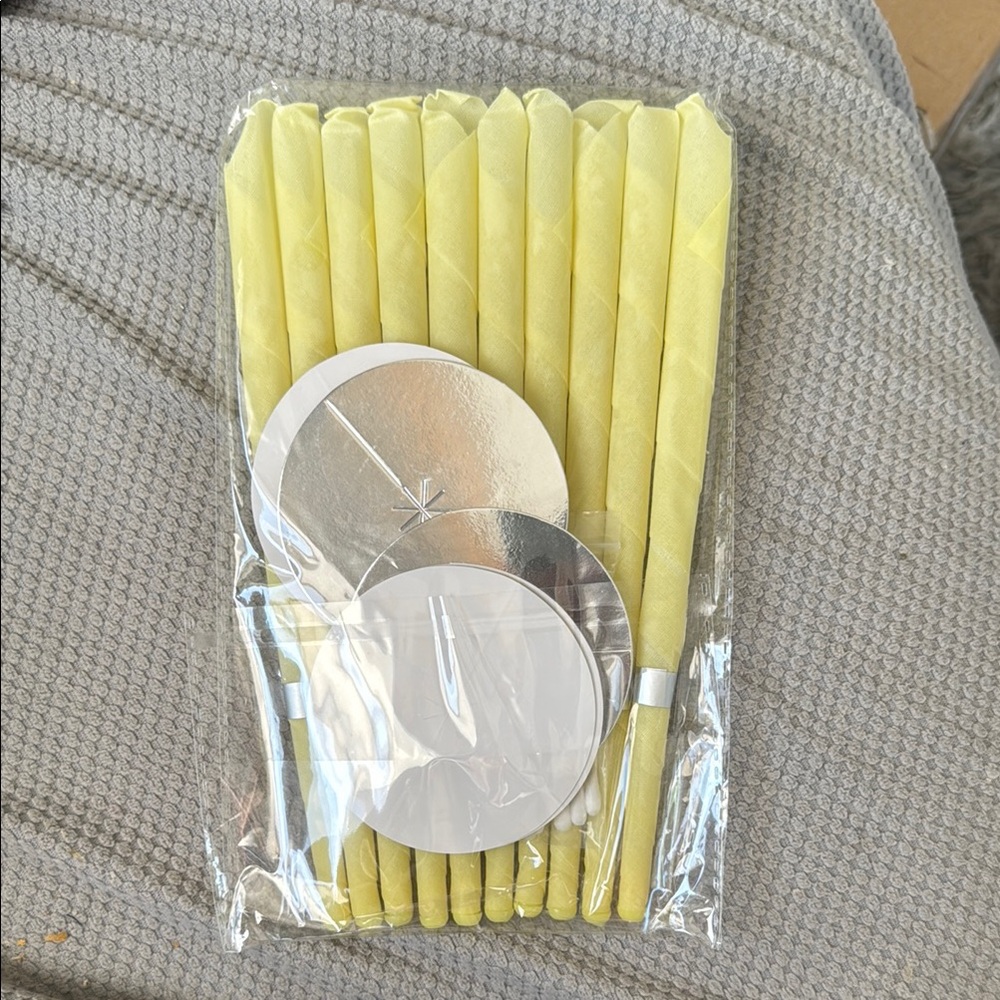 Yellow Spiral Ear Candles